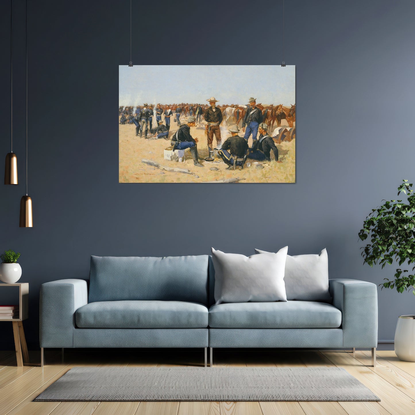 A Cavalryman's Breakfast (1892) – Frederic Remington