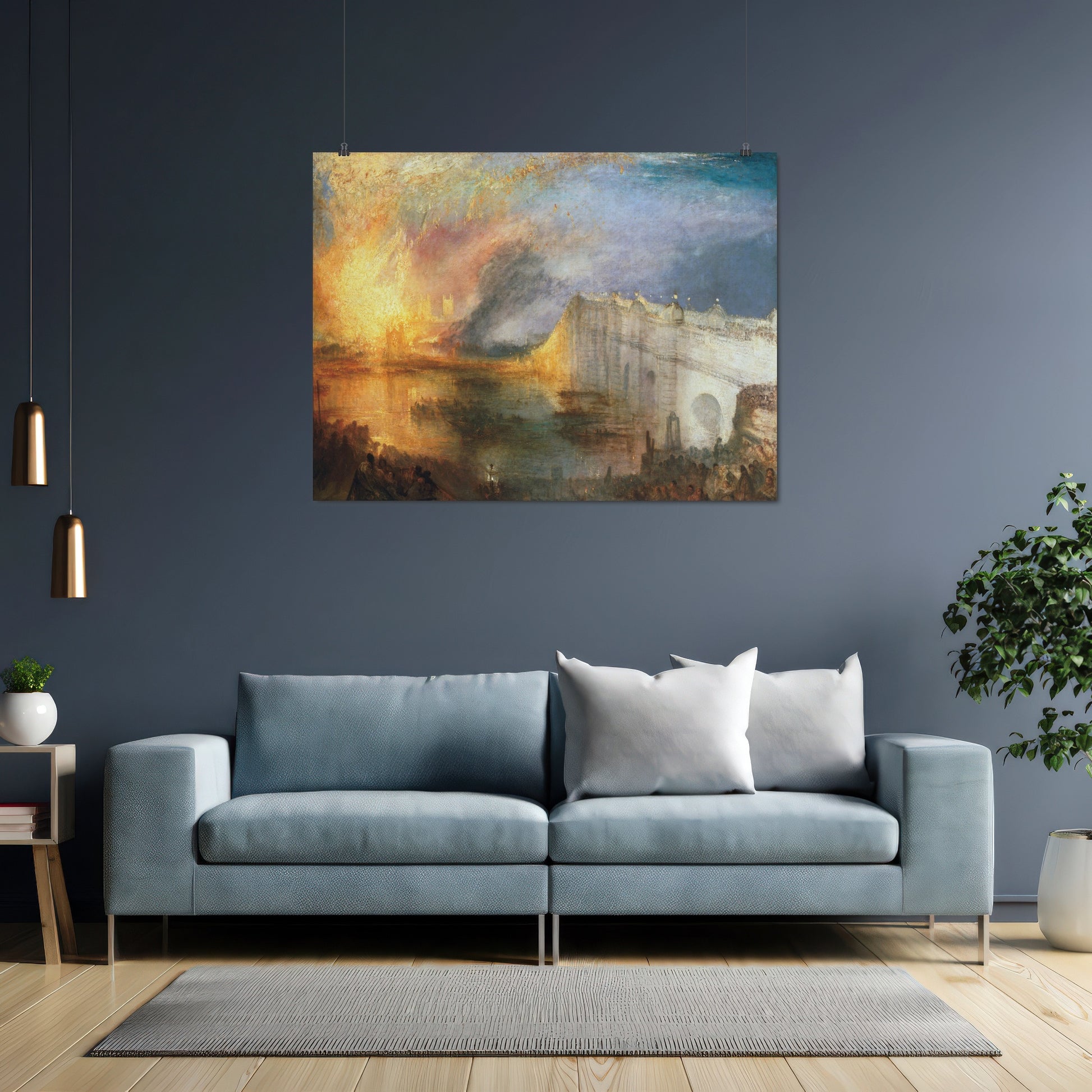 The Burning of the Houses of Lords and Commons, October 16, 1834 (1834) – Joseph Mallord William Turner