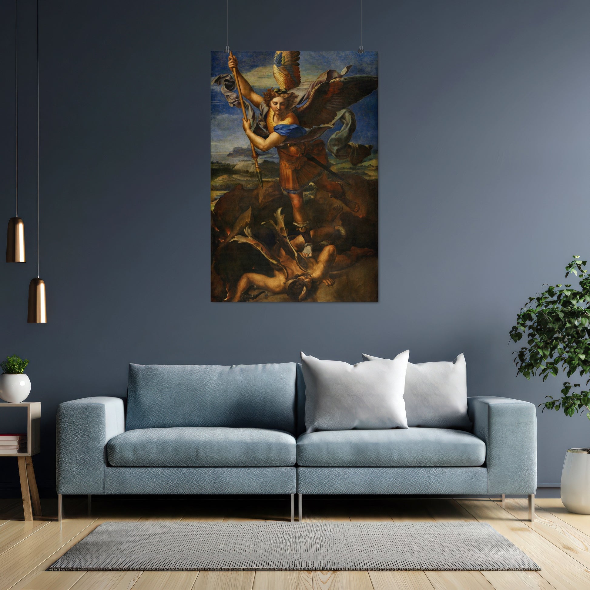 Saint Michael Vanquishing Satan (1518) – Raphael Santi