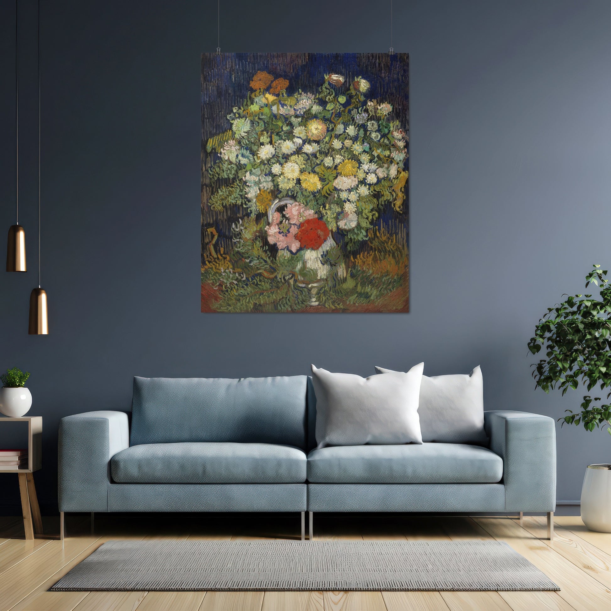 Bouquet of Flowers in a Vase (1890) – Vincent van Gogh