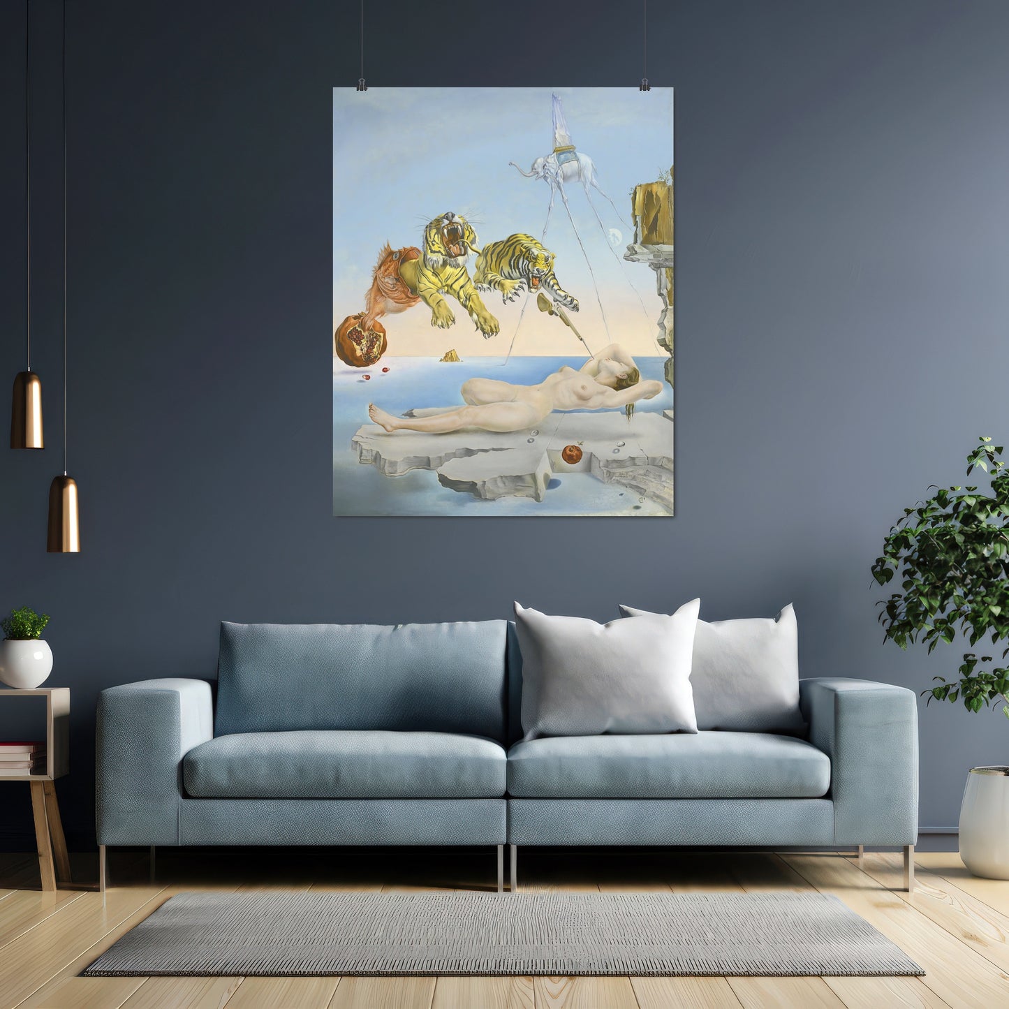 Dream Caused by the Flight of a Bee (1944) – Salvador Dalí