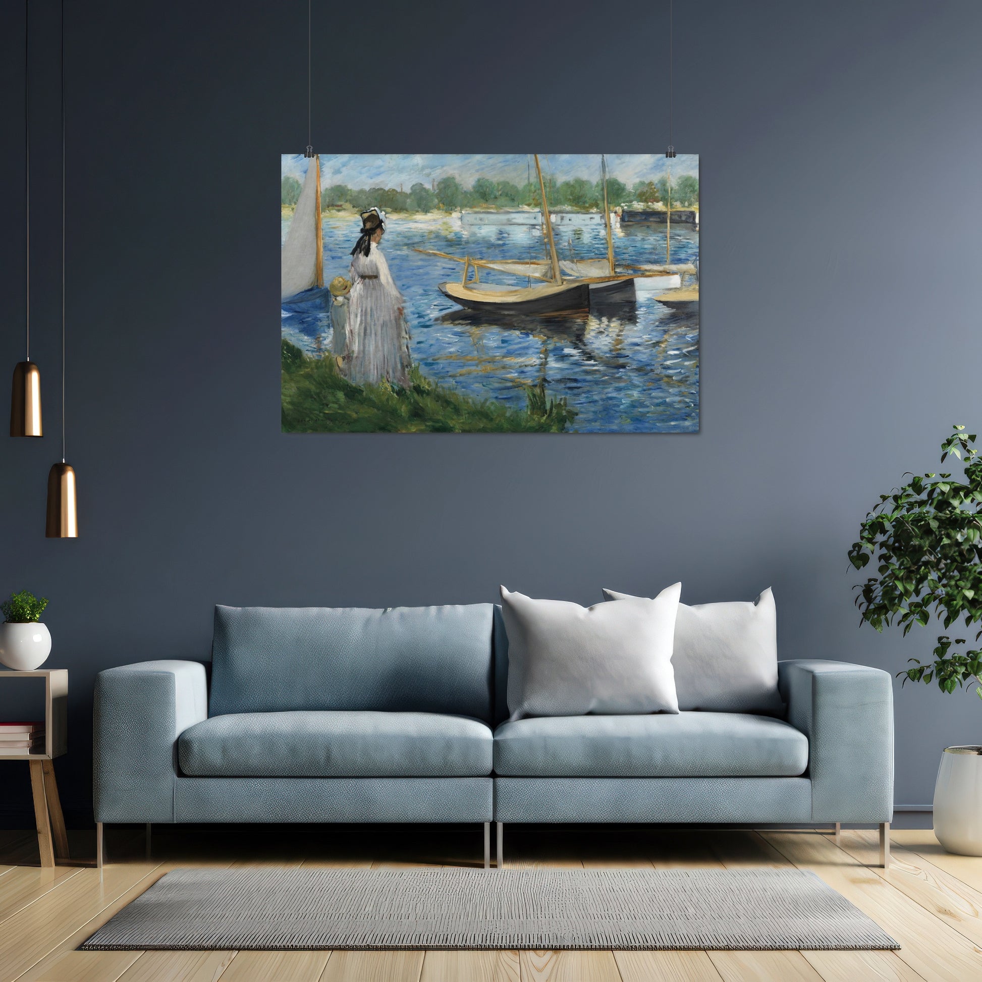 Banks of the Seine at Argenteuil (1874) – Edouard Manet