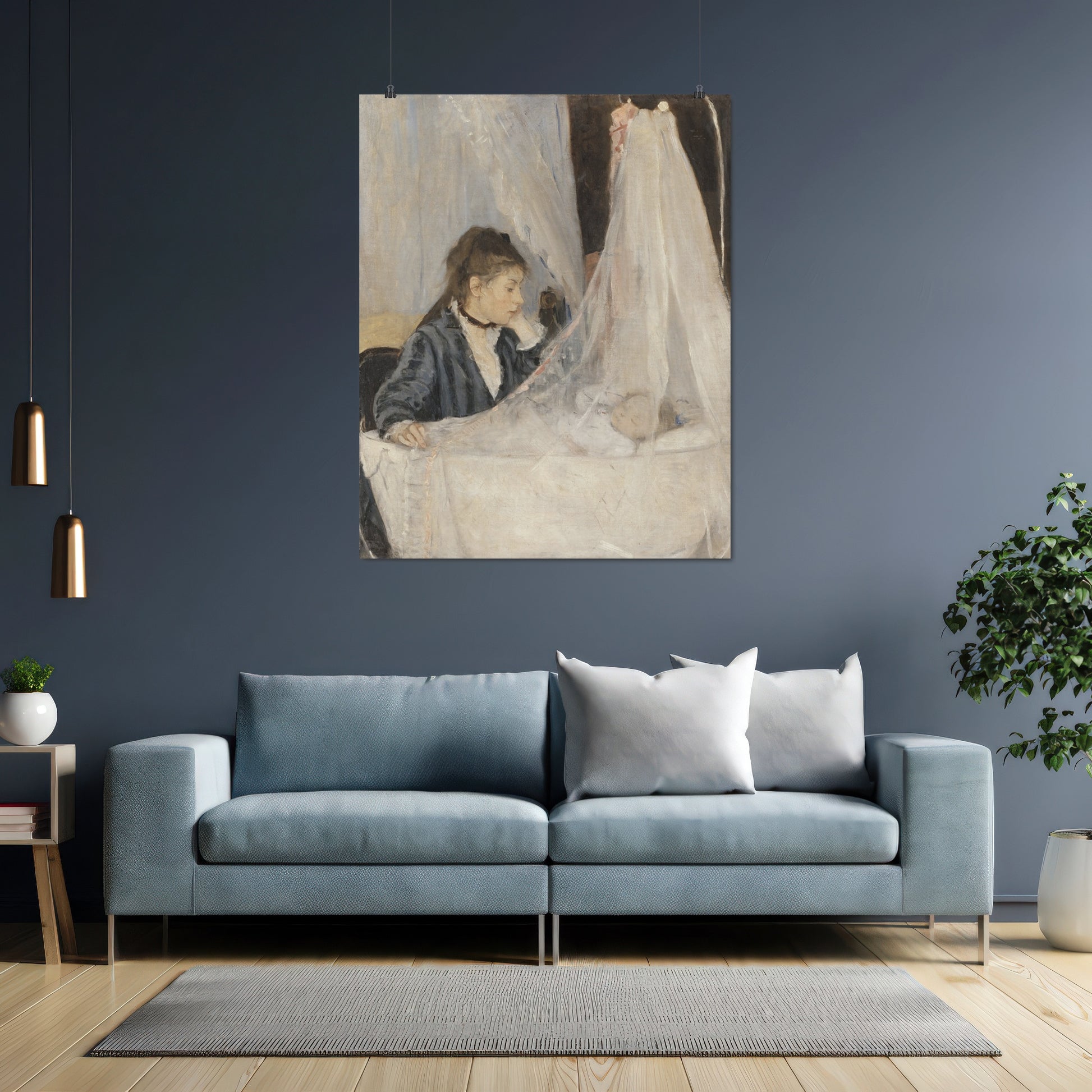 The Cradle (1872) – Berthe Morisot