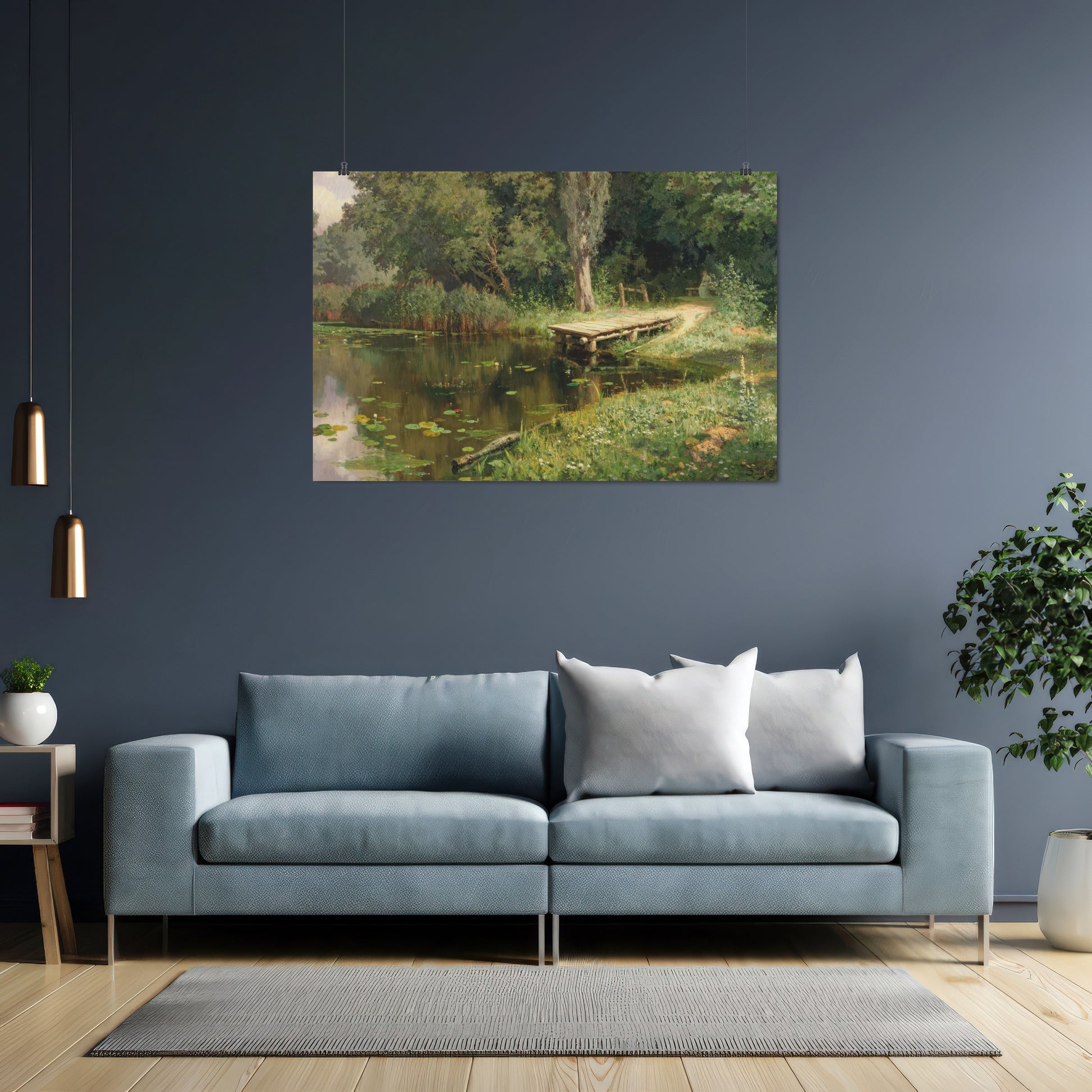 Overgrown Pond – Vasily Polenov, Classic Art Reproduction