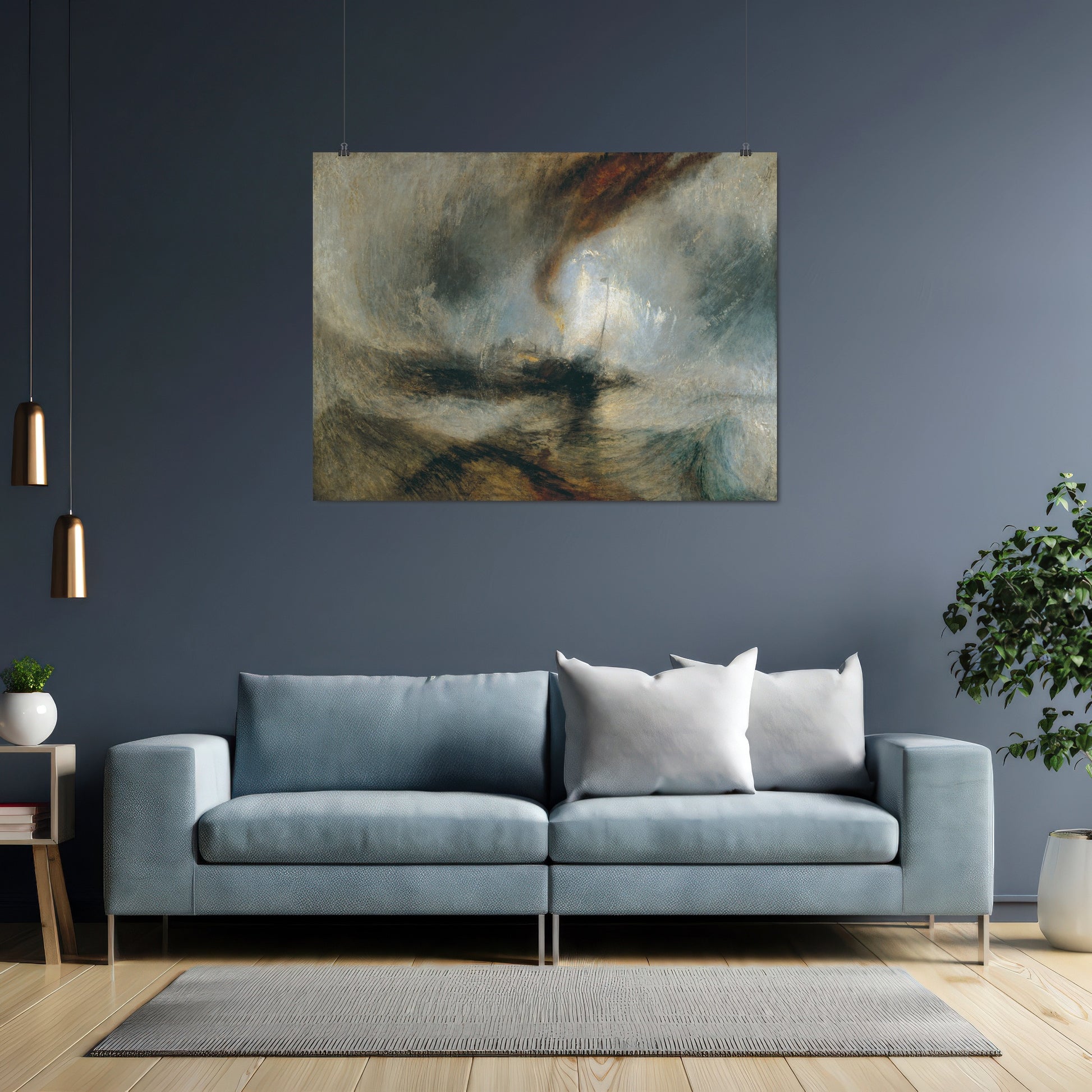 Snow Storm - Steam-Boat off a Harbour's Mouth (1842) – Joseph Mallord William Turner