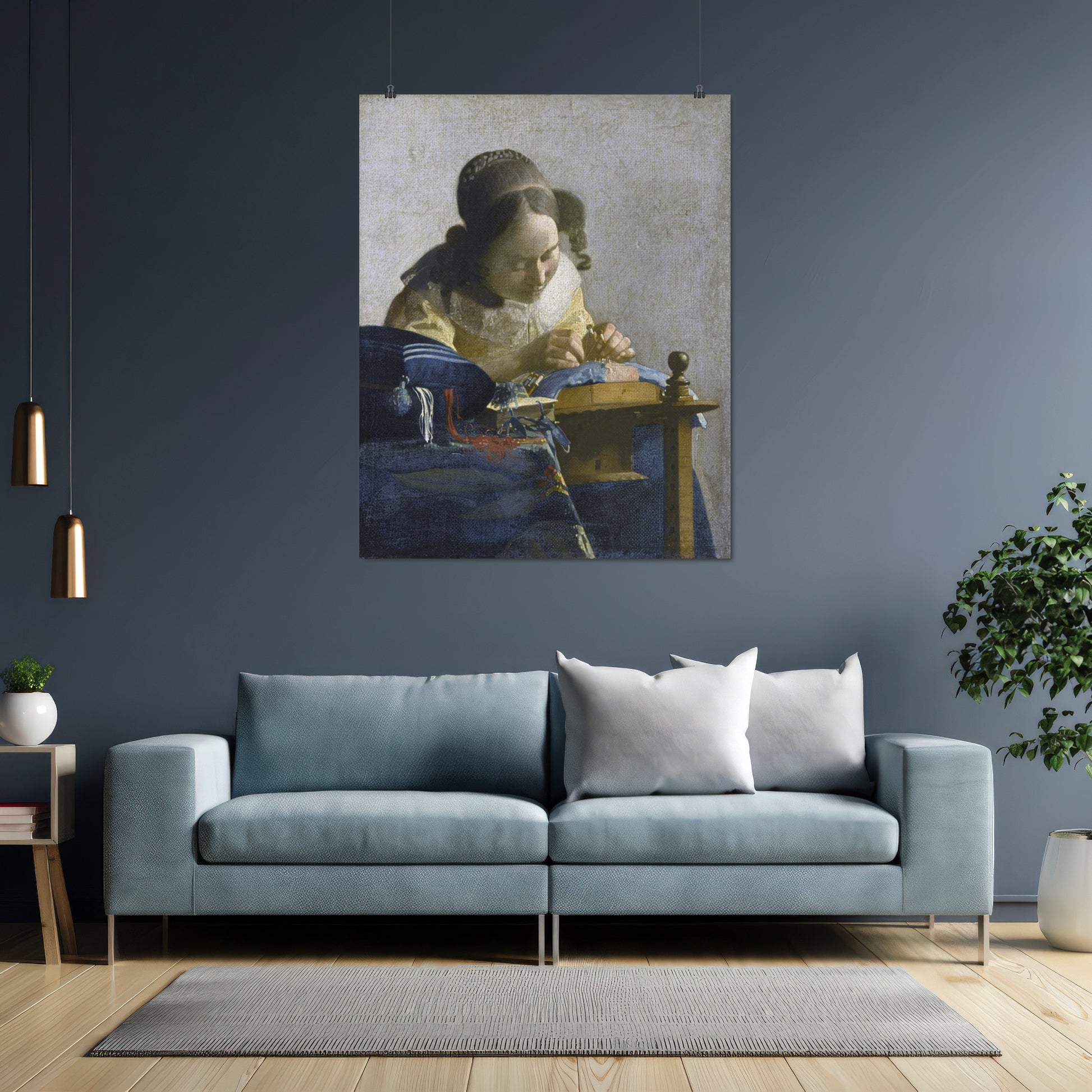 The Lacemaker (1669) – Johannes Vermeer