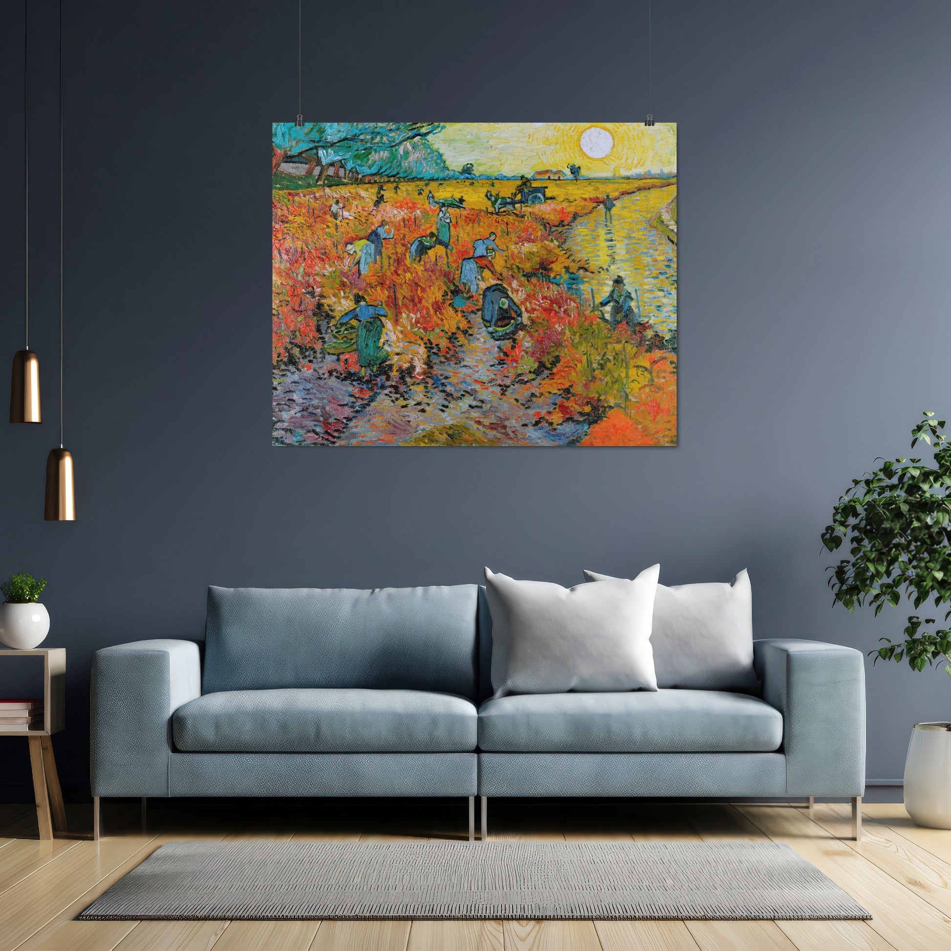Red Vineyard at Arles – Vincent van Gogh, Classic Art Reproduction