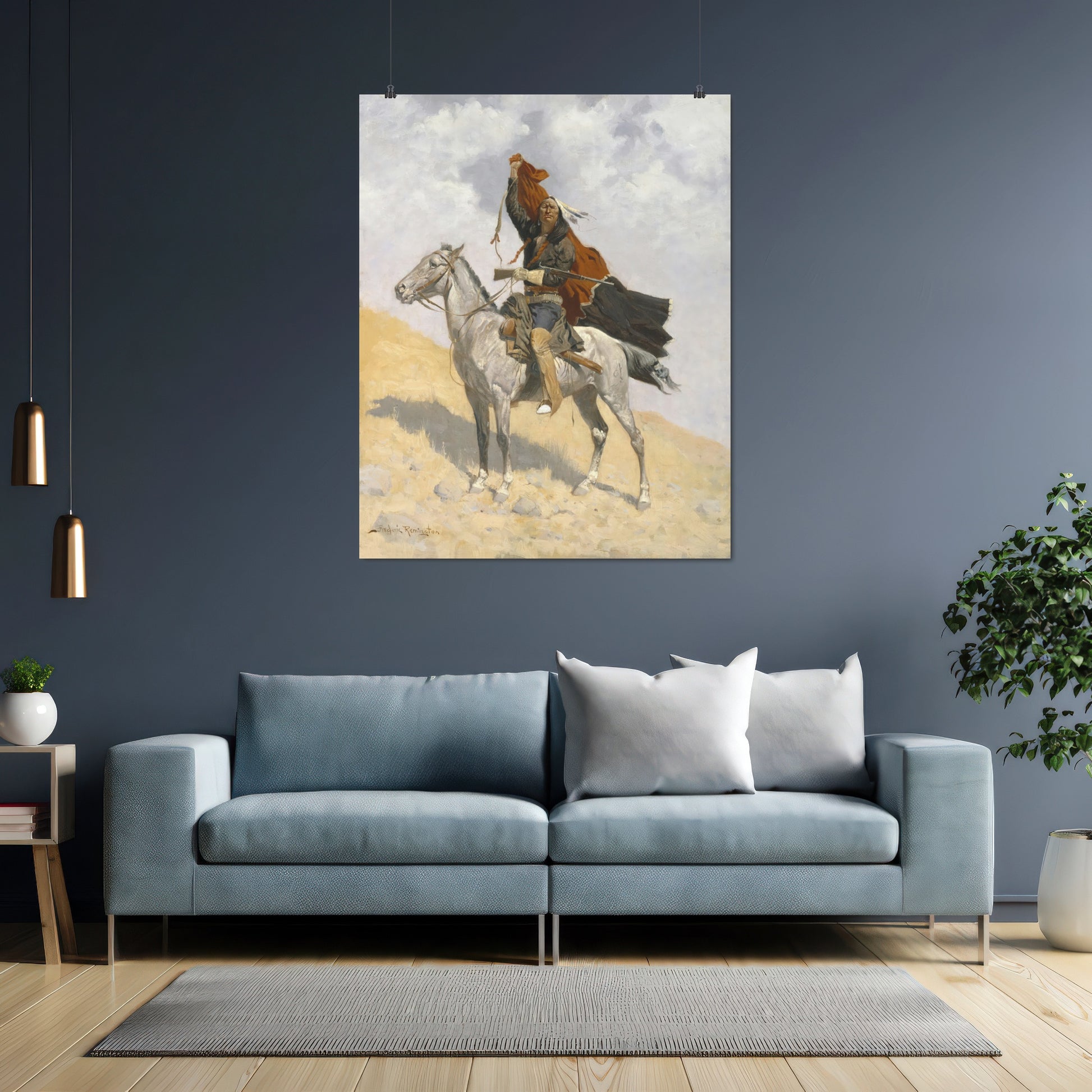 The Blanket Signal (1896) – Frederic Remington - Printed Masterpieces