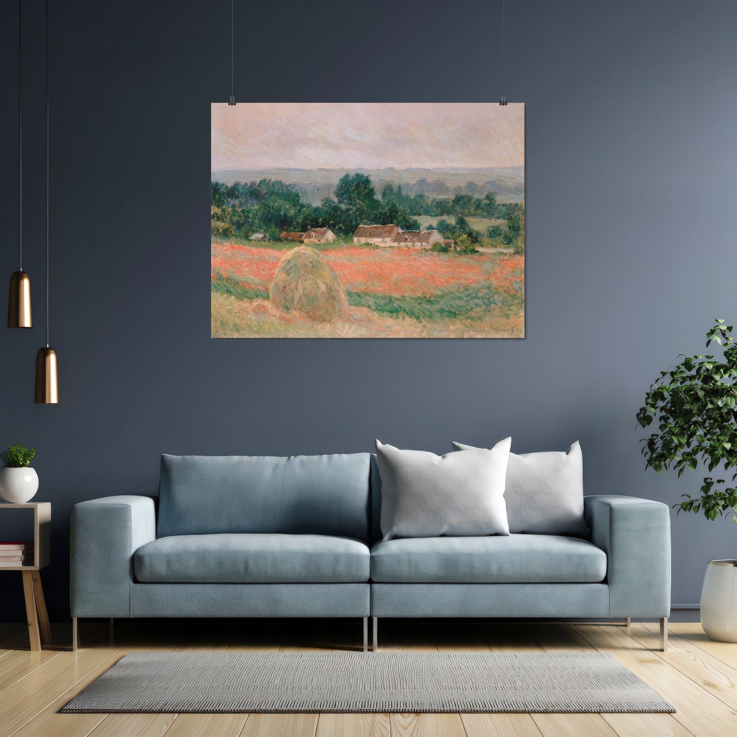 Haystack at Giverny – Claude Monet, Classic Art Reproduction