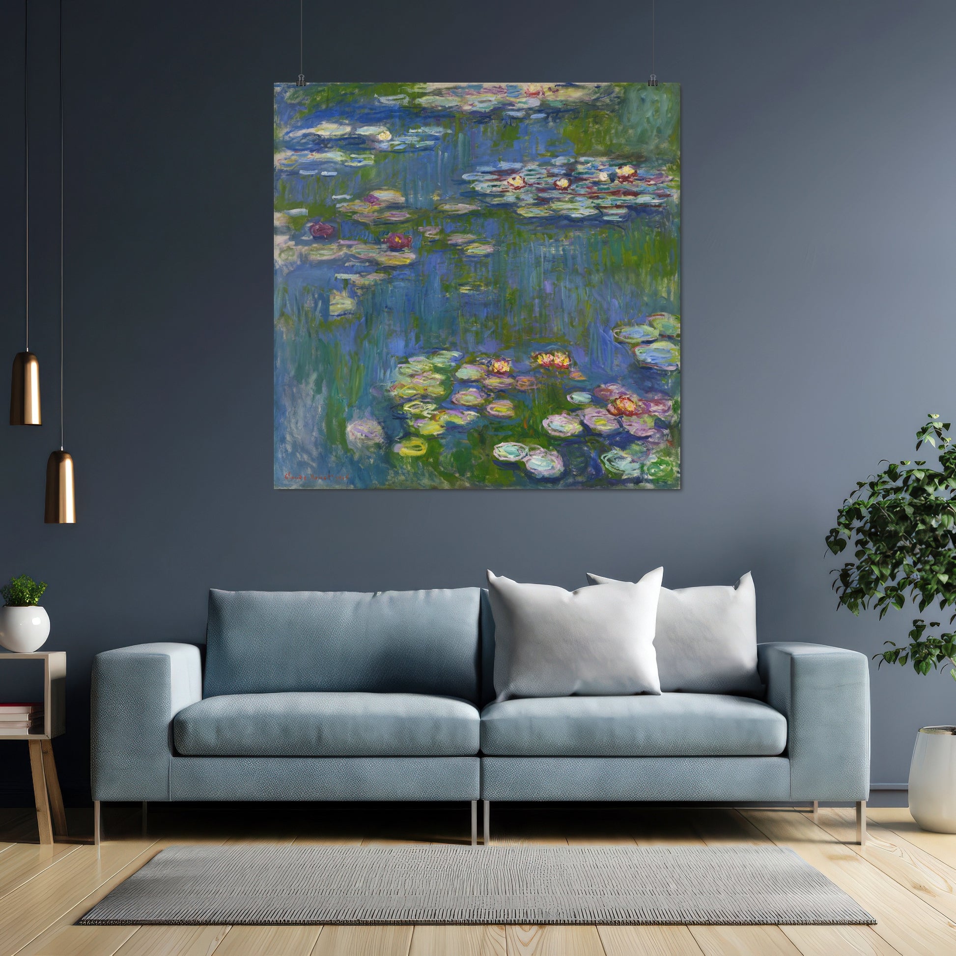 Water Lilies – Claude Monet, Classic Art Reproduction