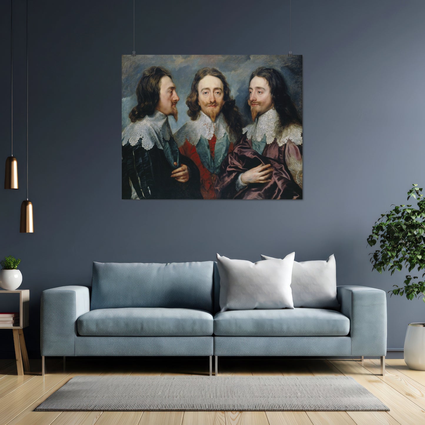 Charles I in Three Positions (1635) – Anthony van Dyck