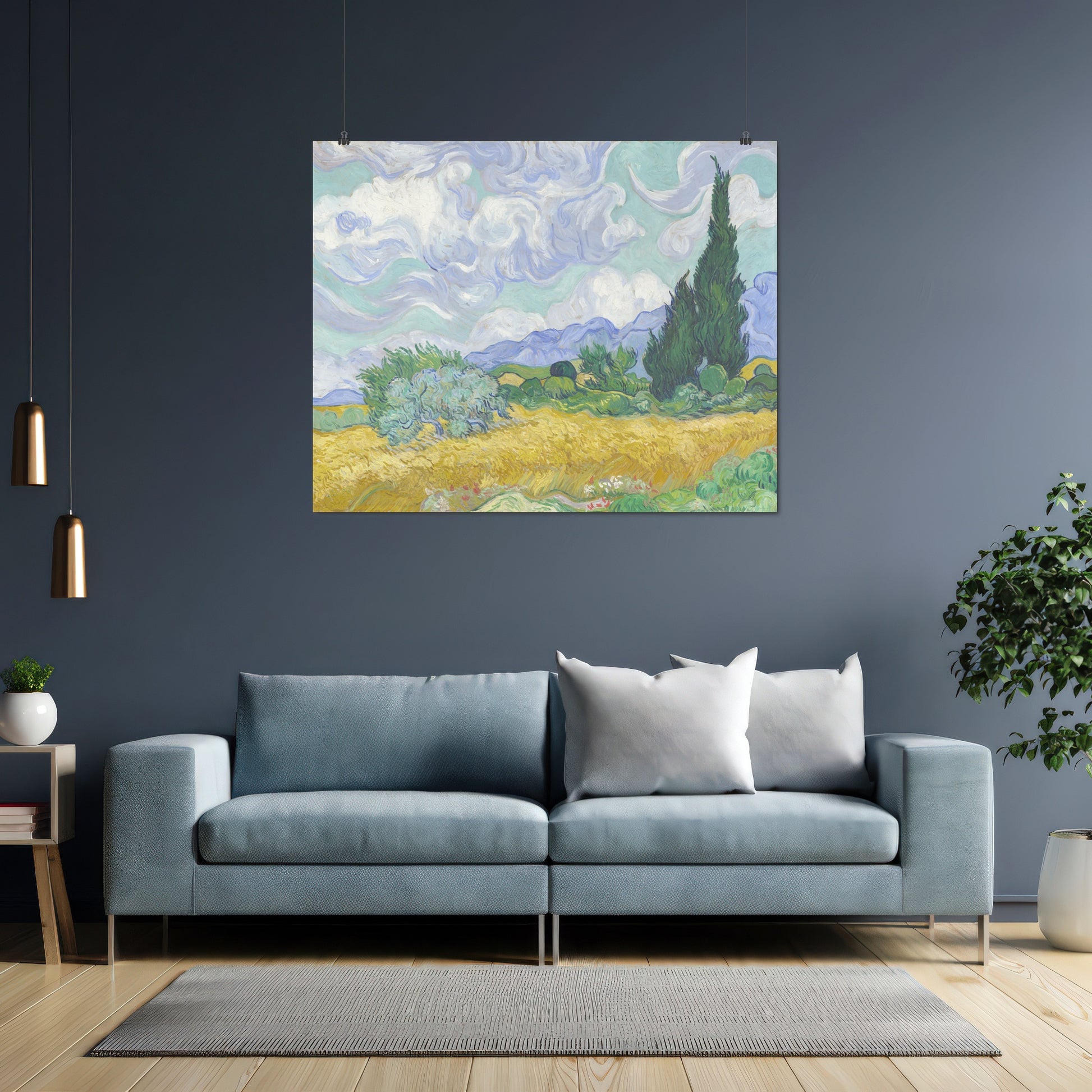Wheatfield with Cypresses – Vincent van Gogh, Classic Art Reproduction