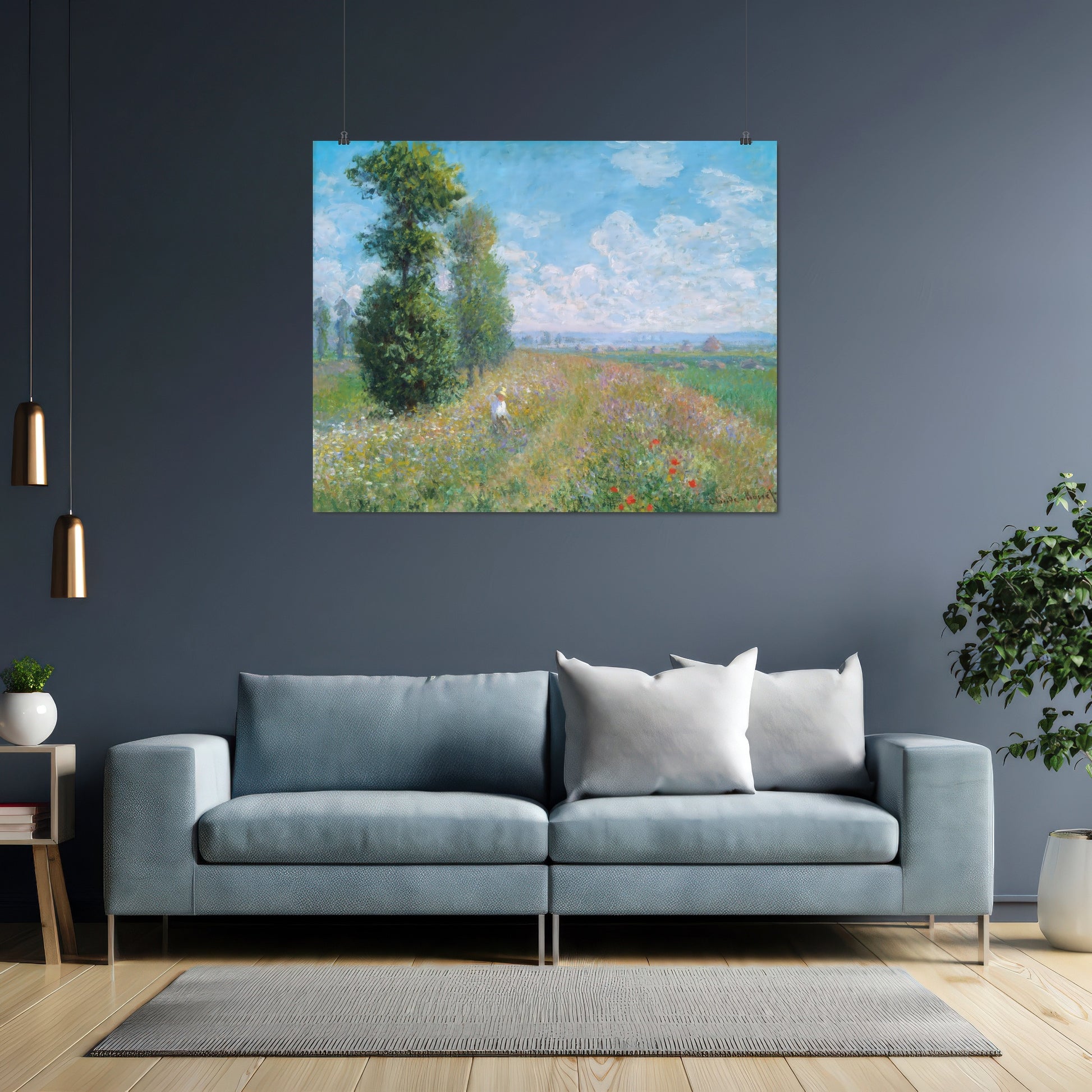 Meadow with Poplars (1875) – Claude Monet - Printed Masterpieces