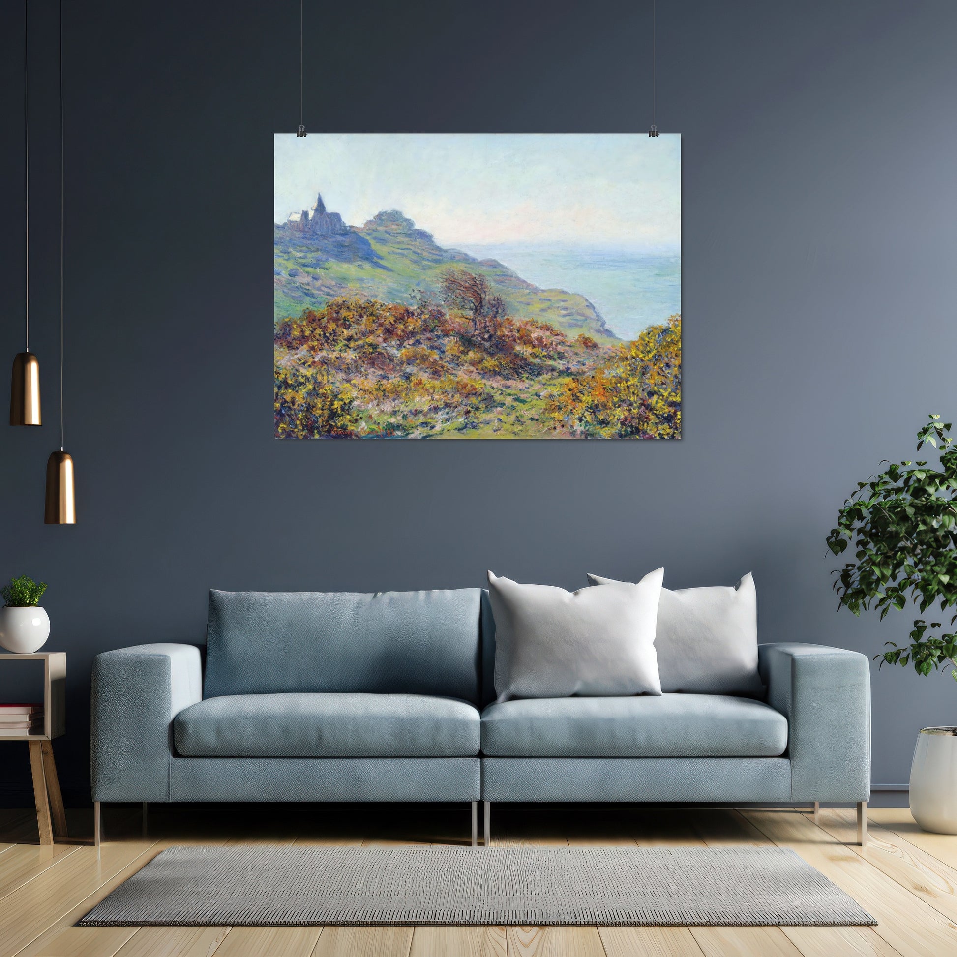 The Varengeville Church and the Moutiers Gorge (1882) – Claude Monet - Printed Masterpieces