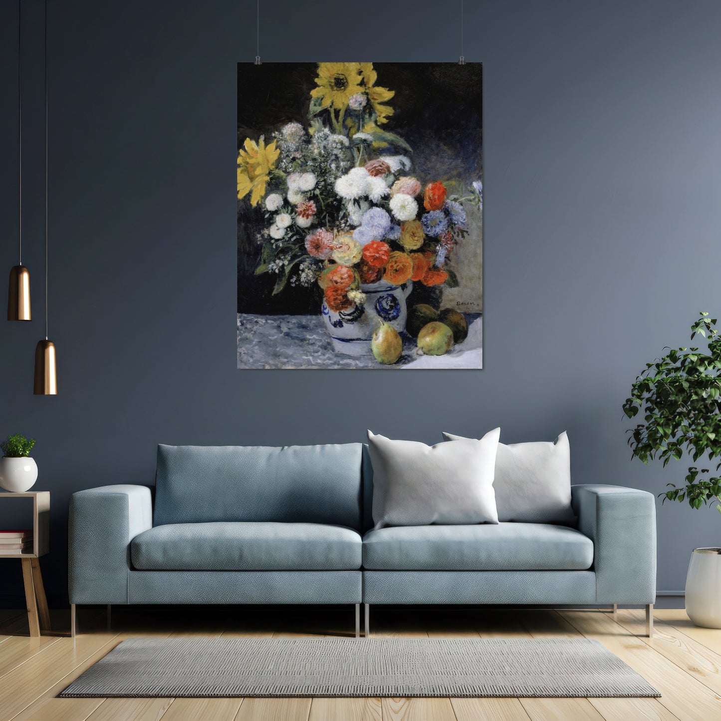 Mixed Flowers in an Earthenware Pot (1869) – Pierre-Auguste Renoir