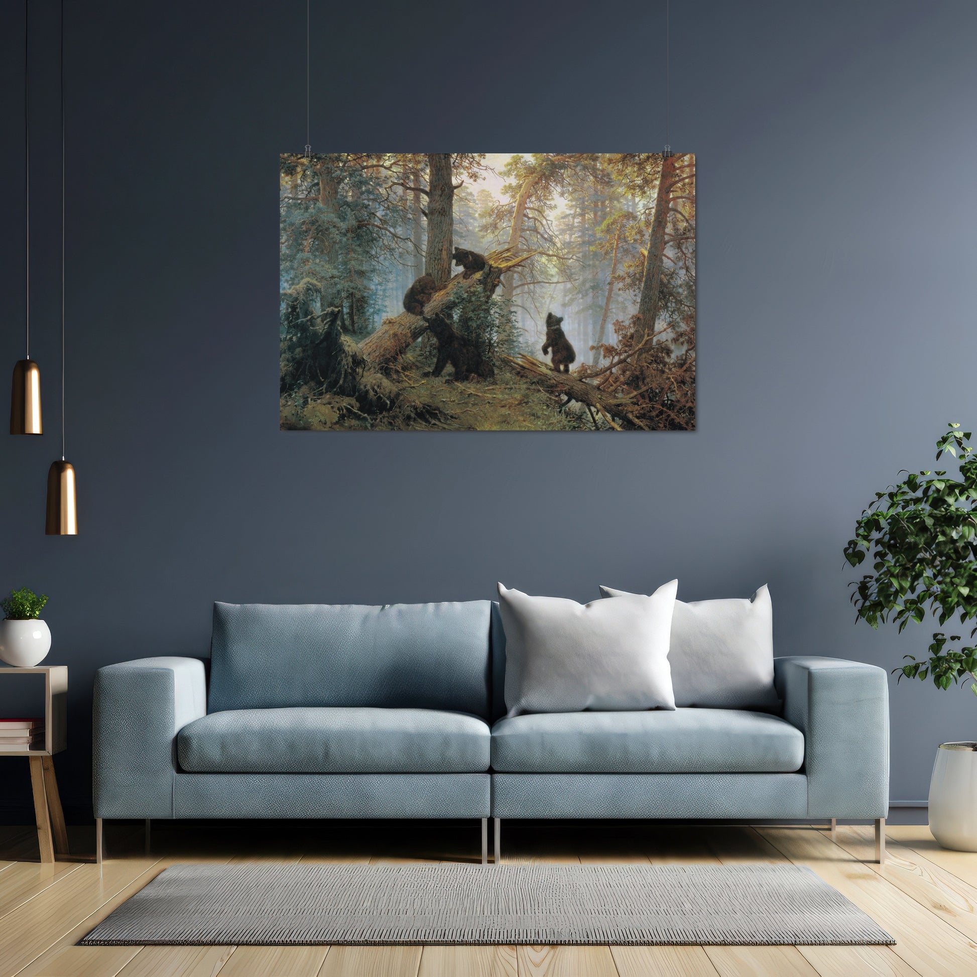 Morning in a Pine Forest – Ivan Shishkin, Classic Art Reproduction