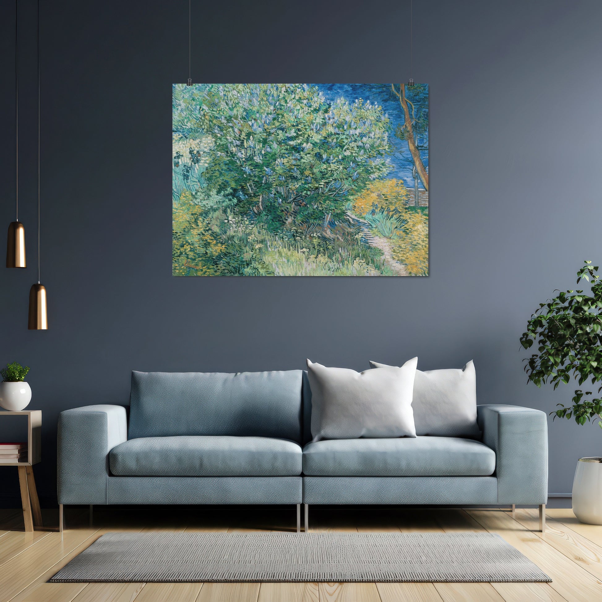 Lilac Bush (1889) – Vincent van Gogh - Printed Masterpieces