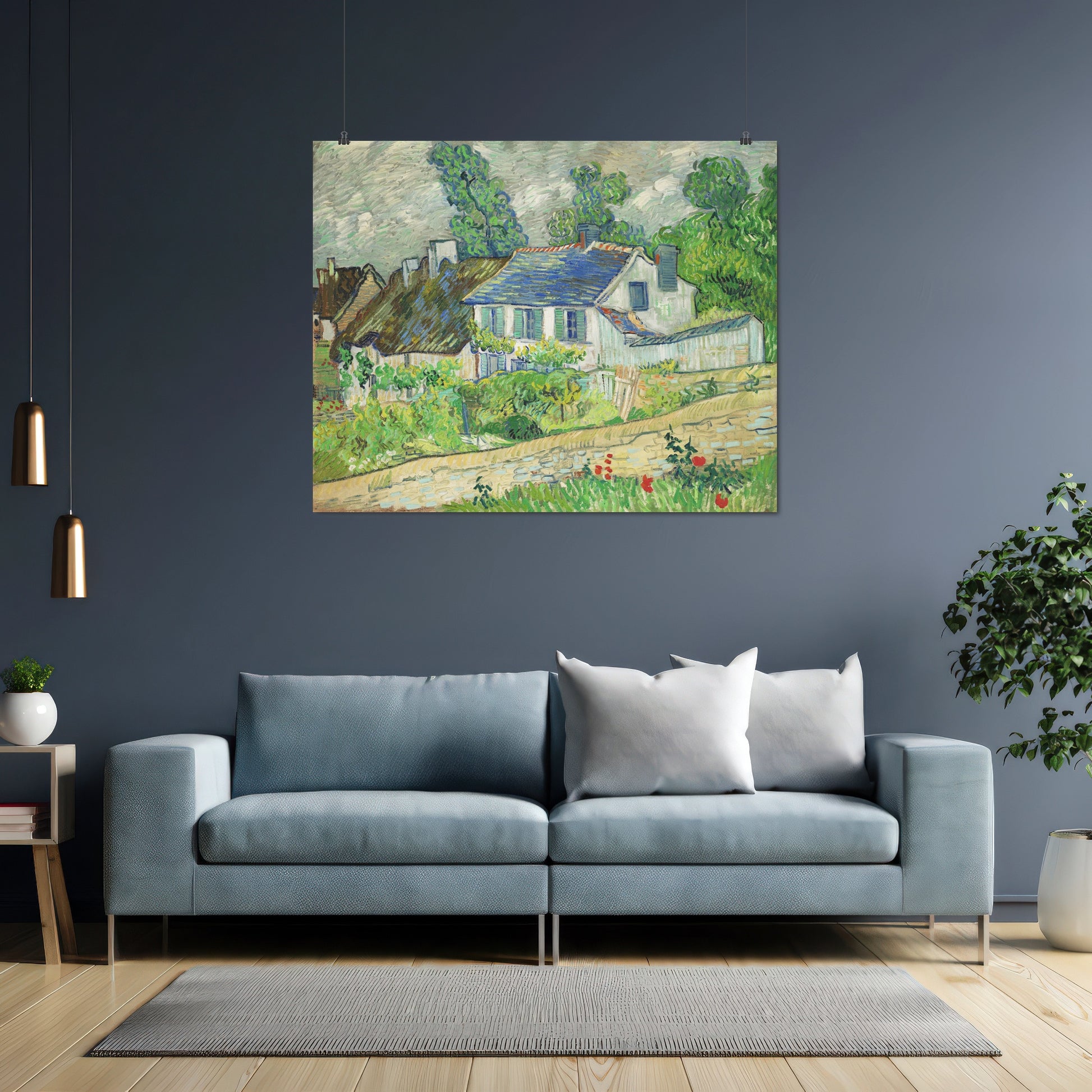 Houses at Auvers (1890) – Vincent van Gogh