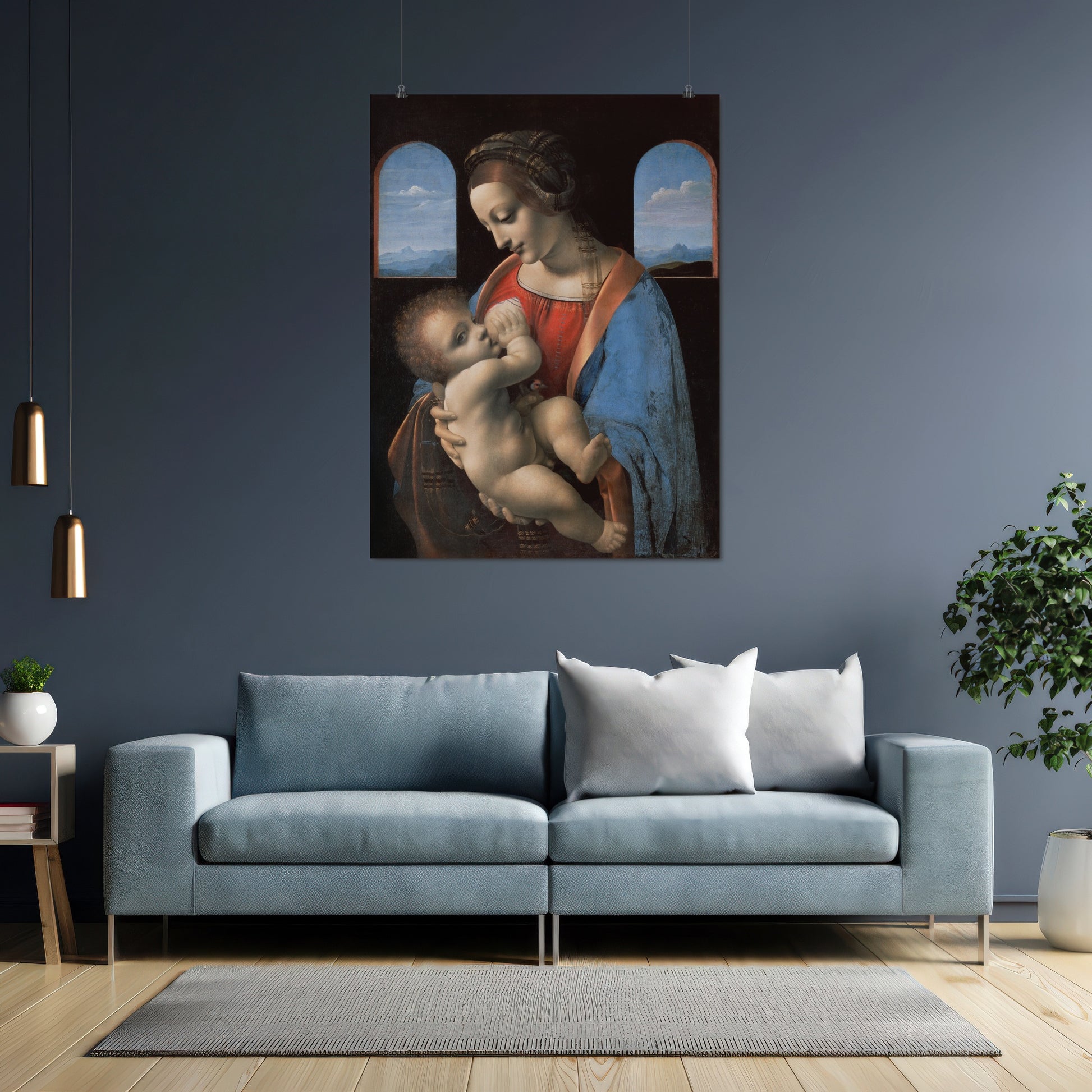 Madonna and Child (Madonna Litta) – Leonardo da Vinci, Classic Art Reproduction