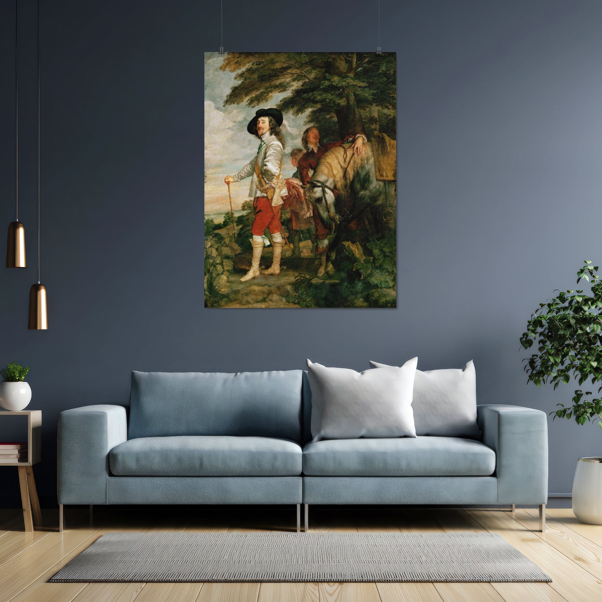 Charles I at the Hunt (1635) – Anthony van Dyck