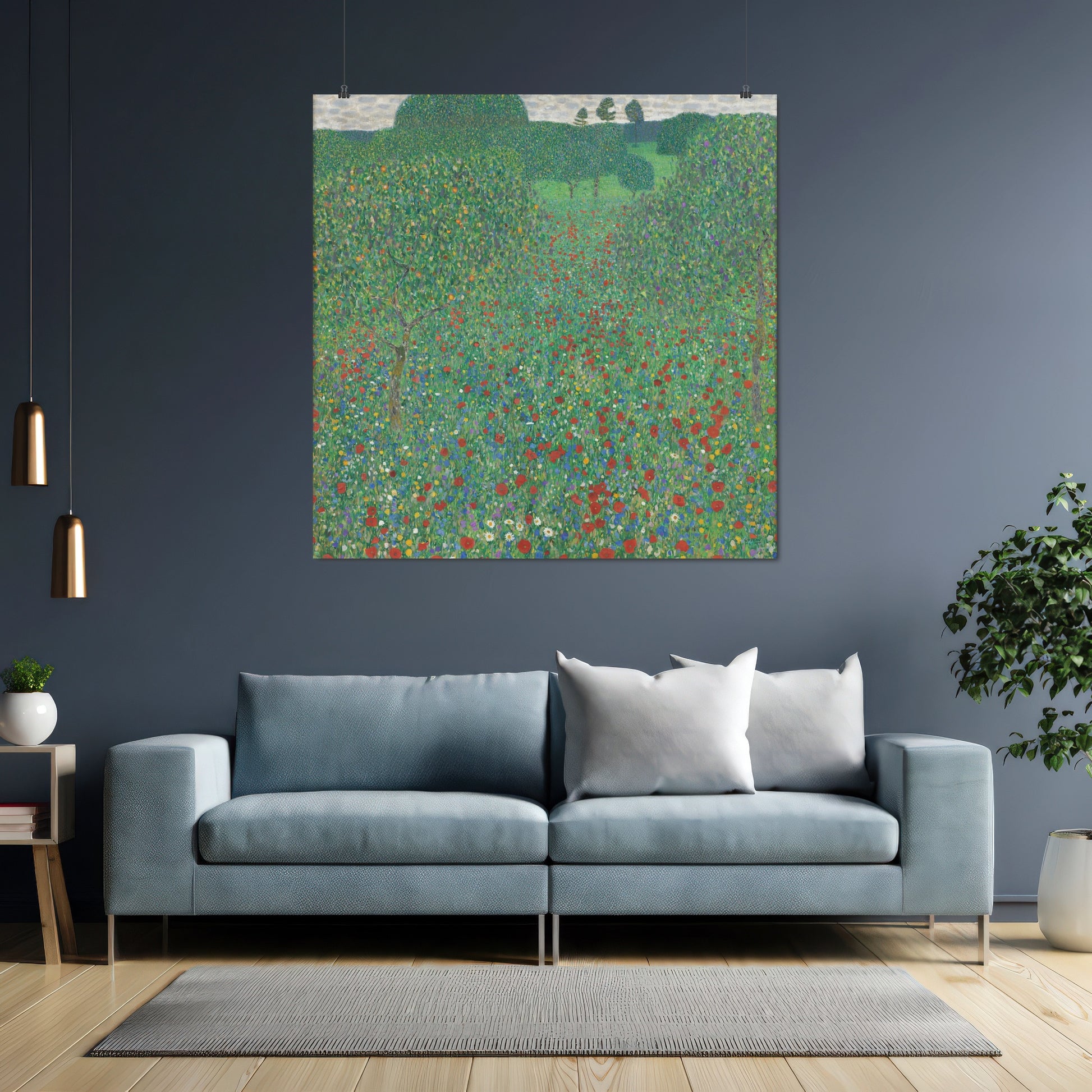 Flowering Poppies (1907) – Gustav Klimt