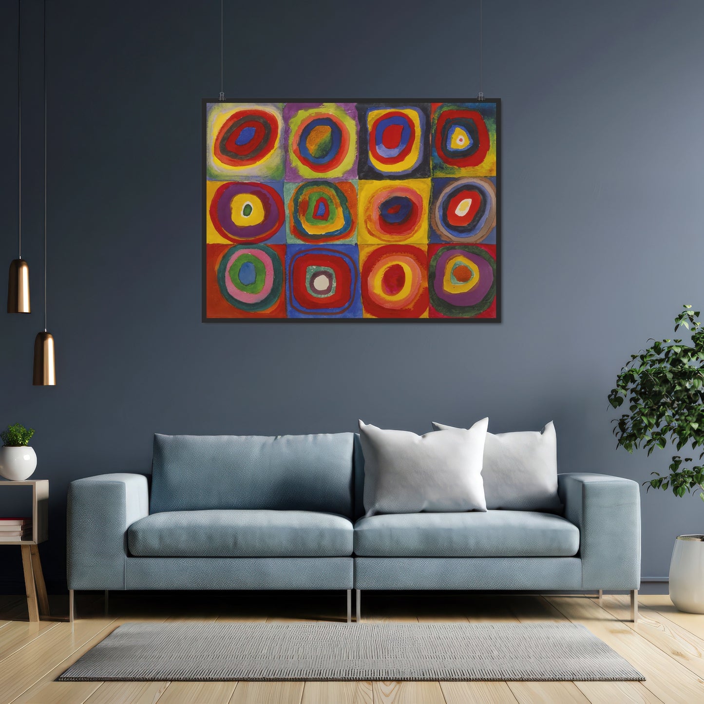 Squares with Concentric Circles – Wassily Kandinsky, Classic Art Reproduction