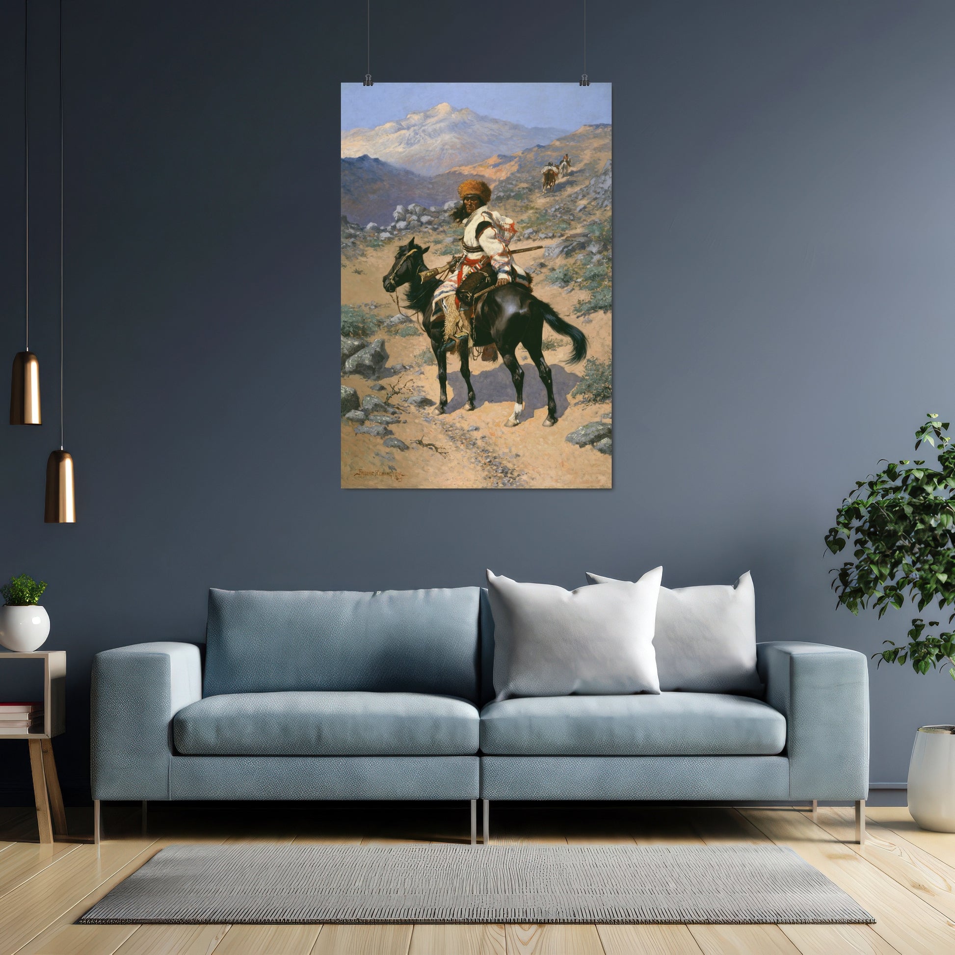An Indian Trapper – Frederic Remington, Classic Art Reproduction