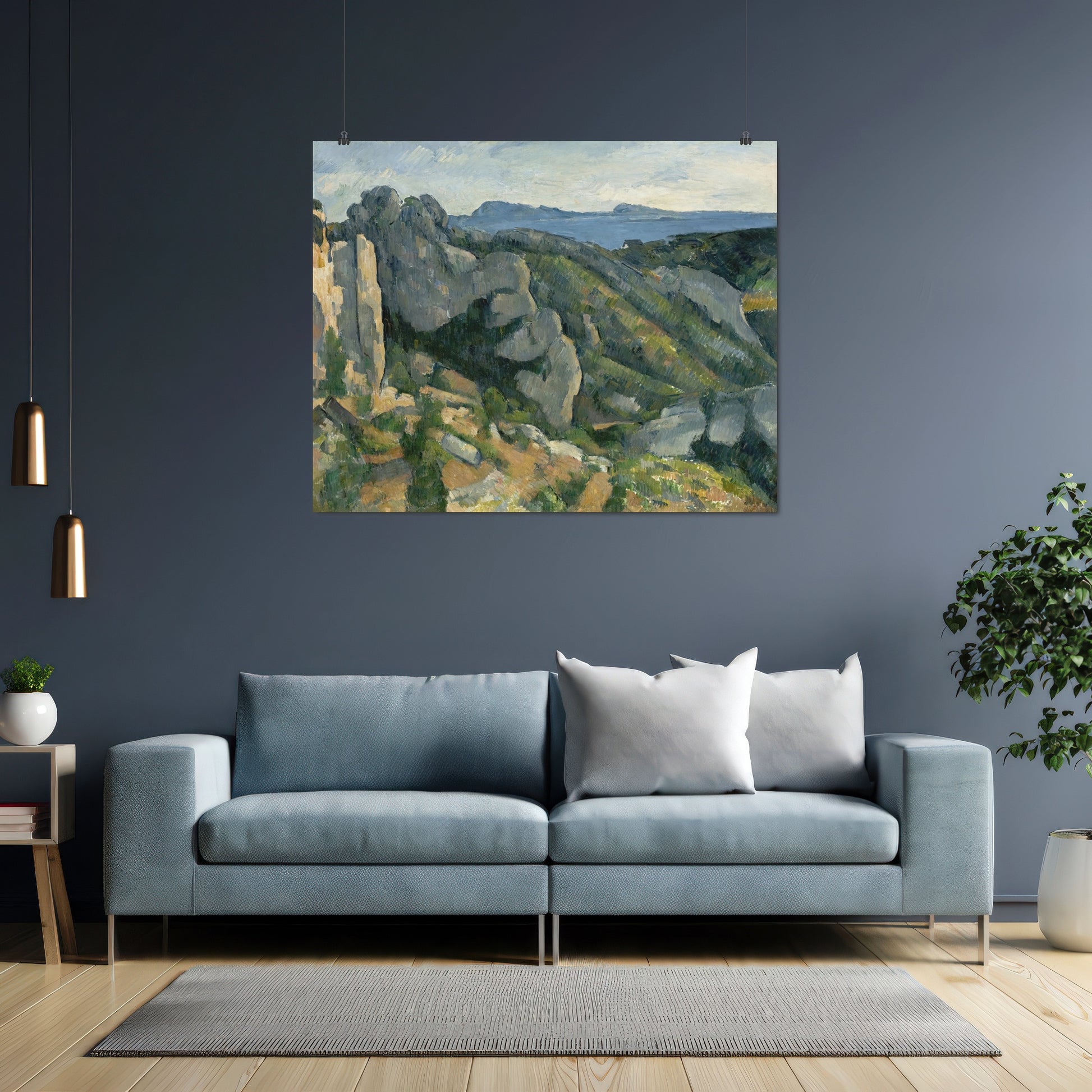 Cliffs in L'Estaque – Paul Cézanne, Classic Art Reproduction