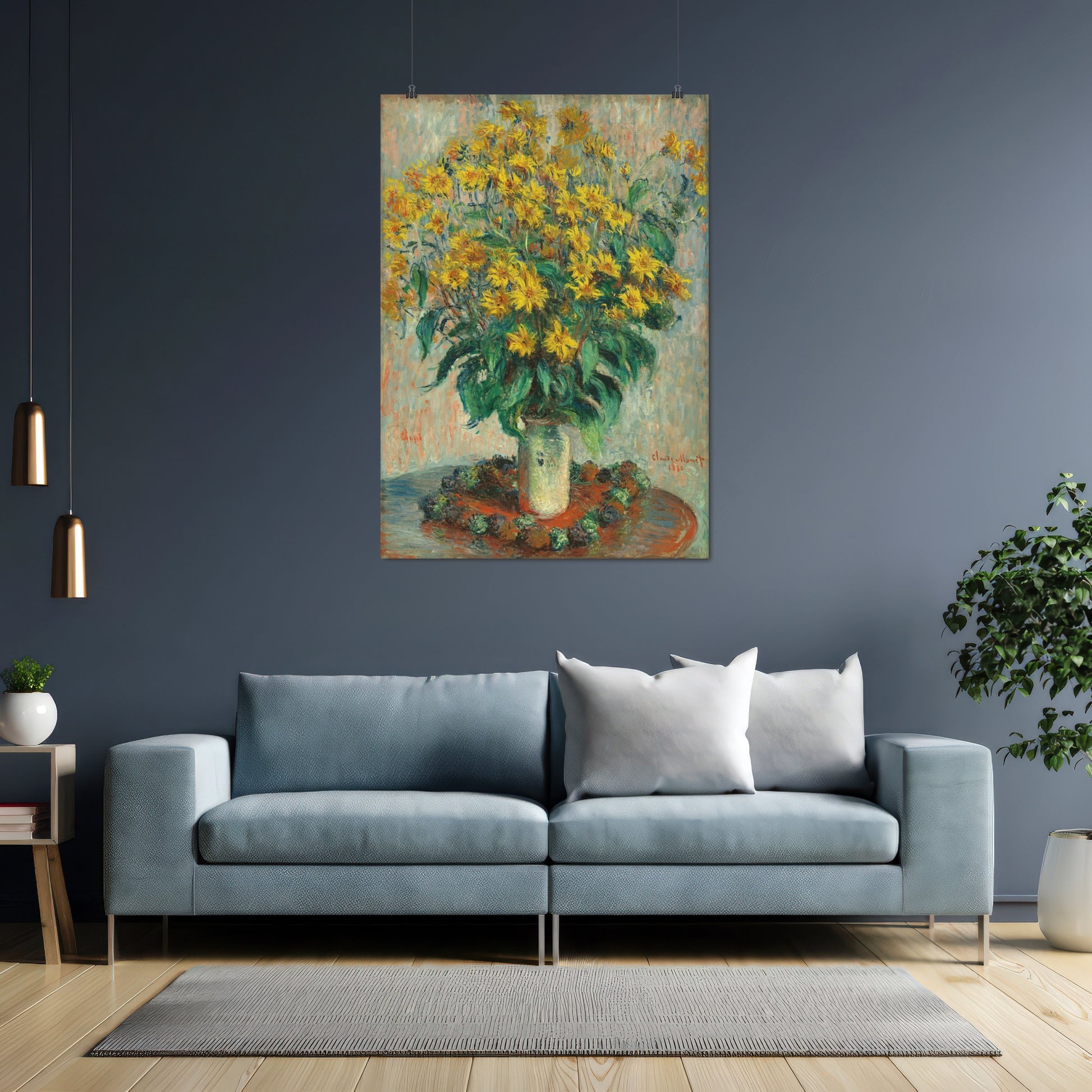 Jerusalem Artichoke Flowers (1880) – Claude Monet - Printed Masterpieces